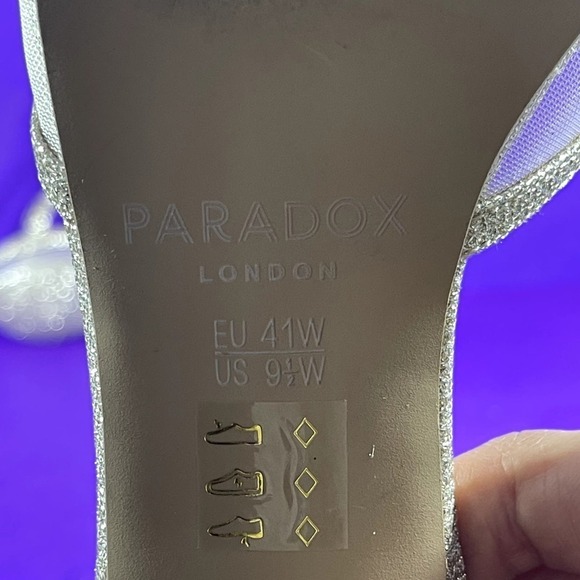 Paradox London Sonya Champagne Ankle Strap Heel Women's Shoe Size 9.5‎ W - Picture 8 of 8
